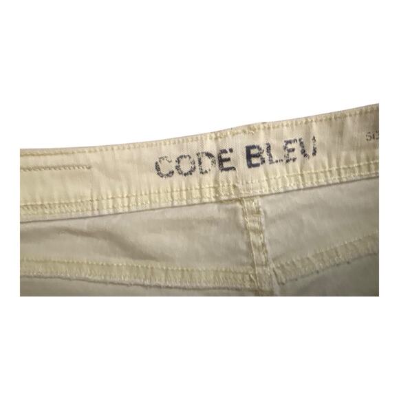CODE BLEU Womens Size 10 Yellow Ankle Crop Denim Jeans 23.5" Inseam - Picture 7 of 7